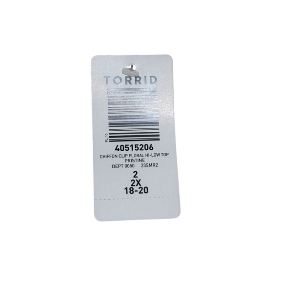 Torrid NWT Chiffon clip floral high low top pristine women’s size 2X - Picture 4 of 10